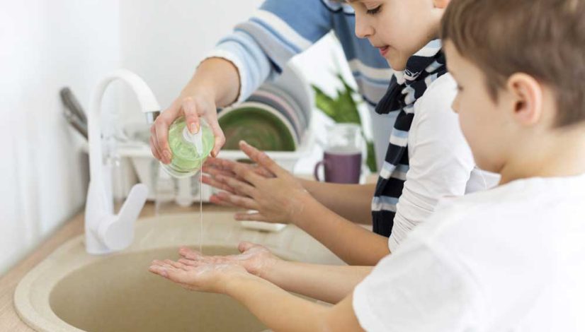 children-washing-hands